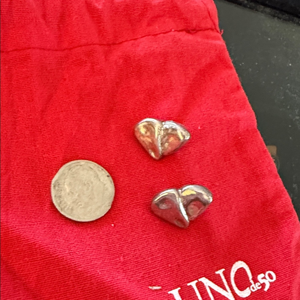 UNO de 50 Silver Heart earrings